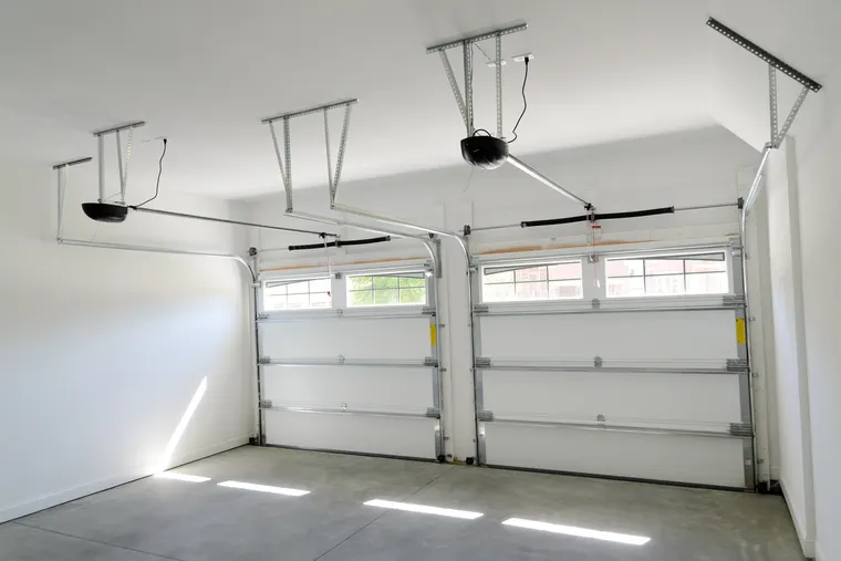 Garage door maintenance balance test in a San Diego garage