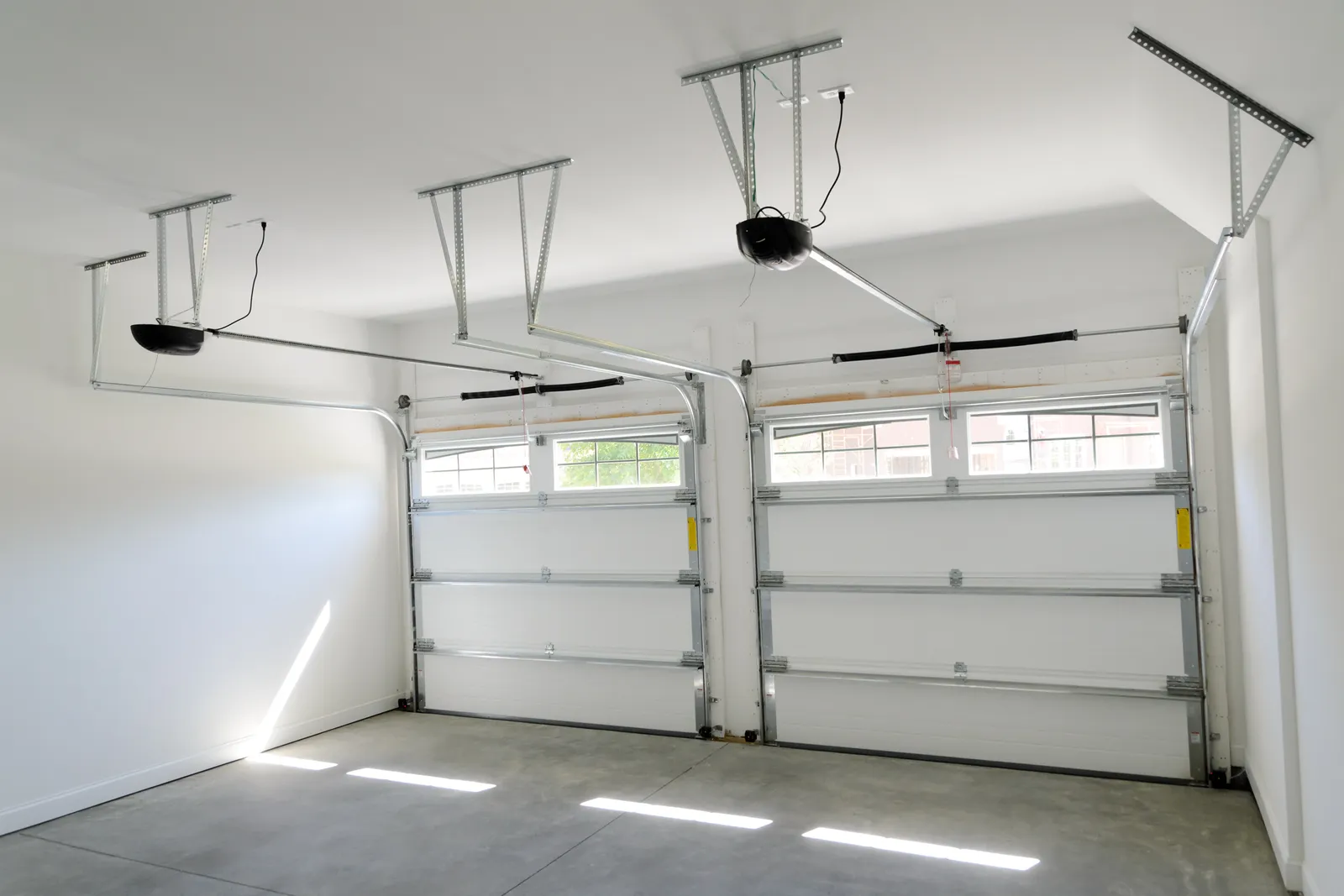 Garage door maintenance balance test in a San Diego garage