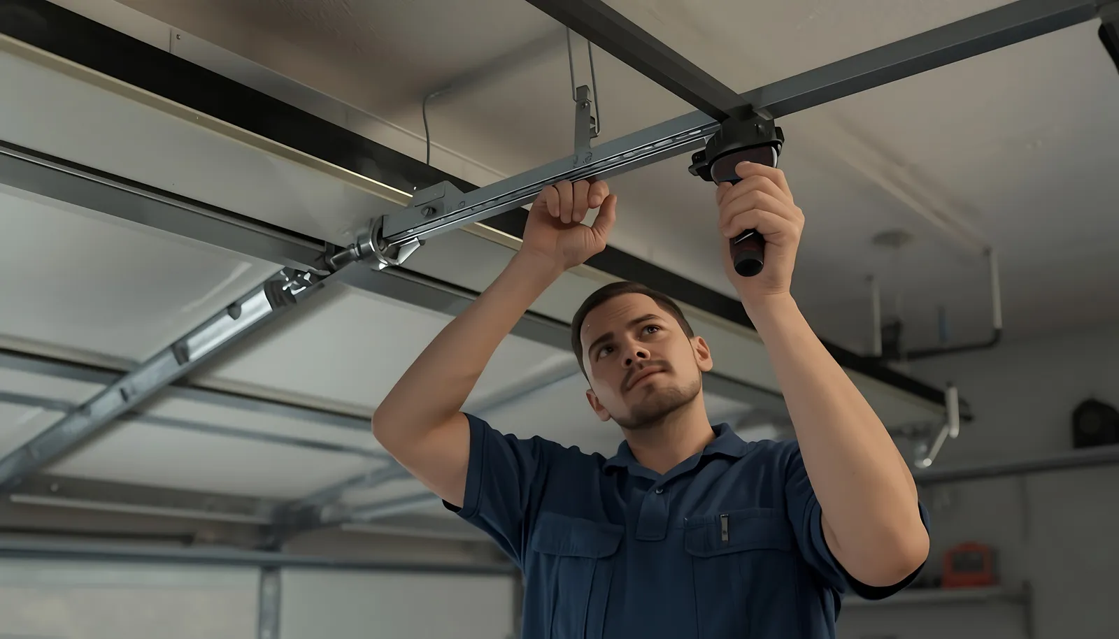 Garage door opener repair comparing chain, belt, and screw drive openers